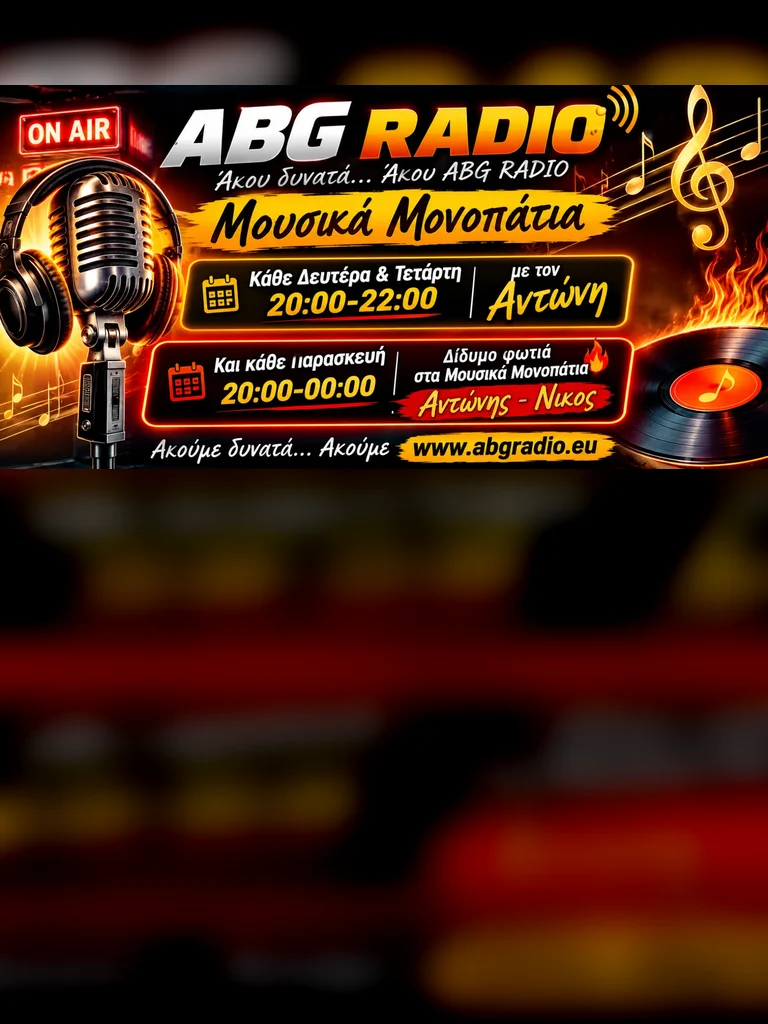 Δευτέρα - Μουσικά Μονοπάτια στον ABG Radio