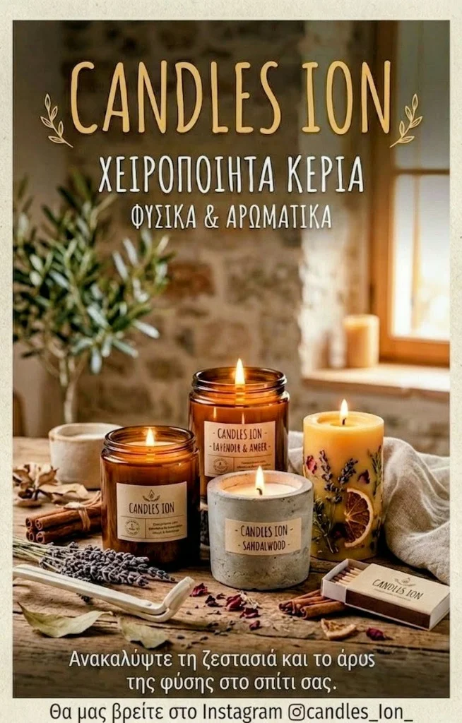 Candles Ion - Χειροποίητα Κεριά